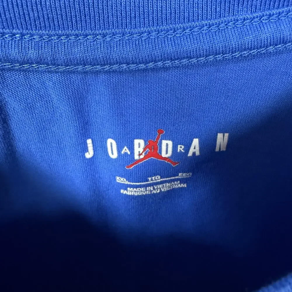Jordan Shirt Mens 2XL Blue Goat 23 Michael Graphic Basketball Streetwear Tee